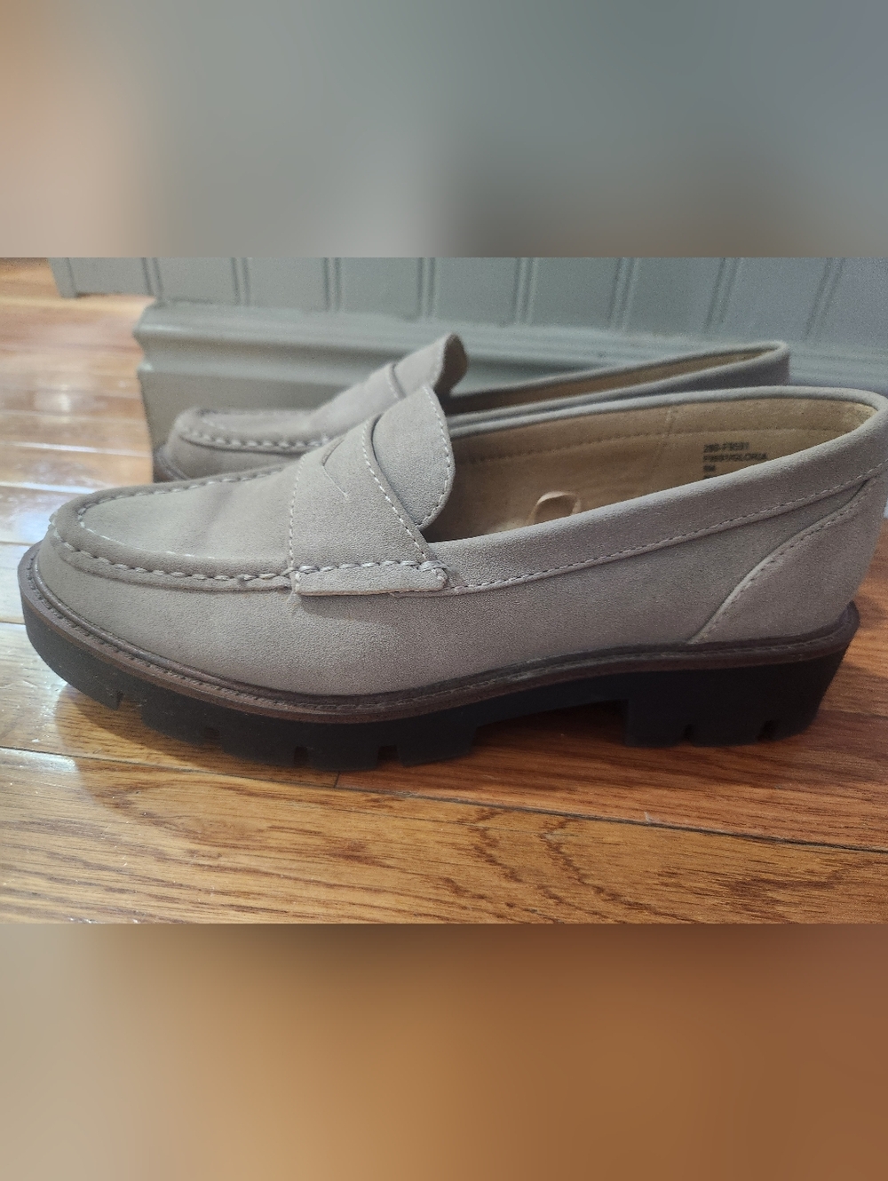 White Mountain Light Gray Loafers - Picture 6 of 9